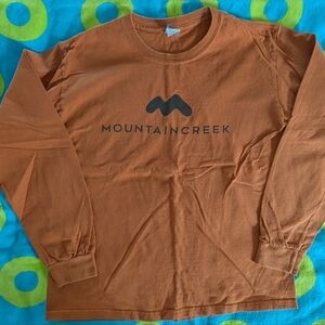 vintage youth Mountain Creek‎ Rust Long Sleeve Shirt